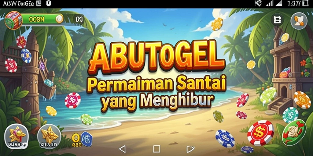 Screenshot utama <strong>ABUTOGEL</strong> yang menampilkan gameplay santai dan menyenangkan.