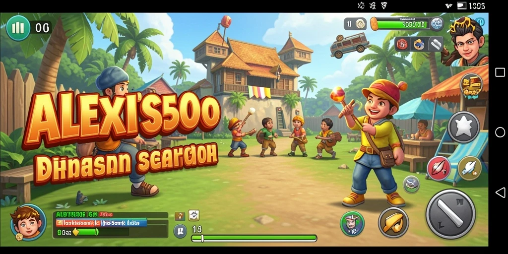Tampilan menarik dari gameplay ALEXIS500 yang seru dan penuh warna.
