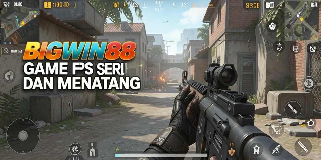 Tangkapan layar menunjukkan aksi intens dalam gameplay FPS.