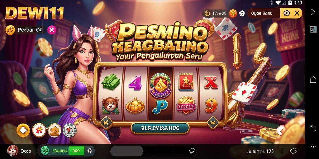Screenshot DEWI11 menunjukkan aksi seru dalam permainan Kasino.