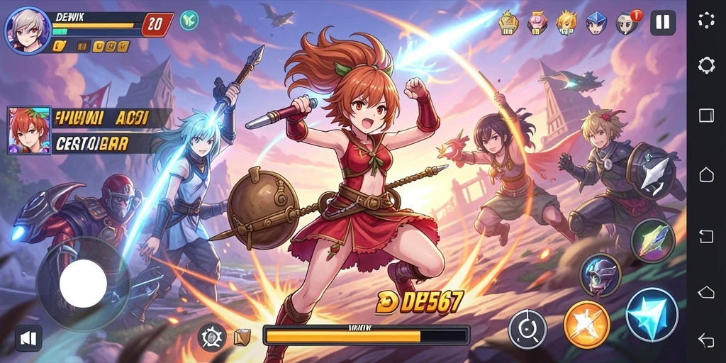 Tampilan gameplay DEWI567 yang mengesankan dan penuh warna.