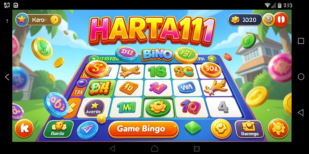 Tampilan gameplay Bingo yang seru dan interaktif di HARTA11.