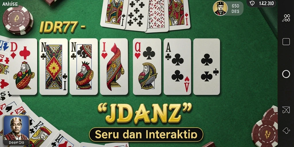 Tampilan menarik gameplay Domino IDR77 yang seru.