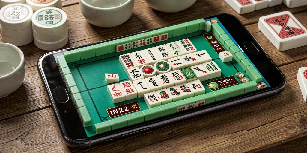 Tangkapan layar gameplay Mahjong yang menarik di IN22.