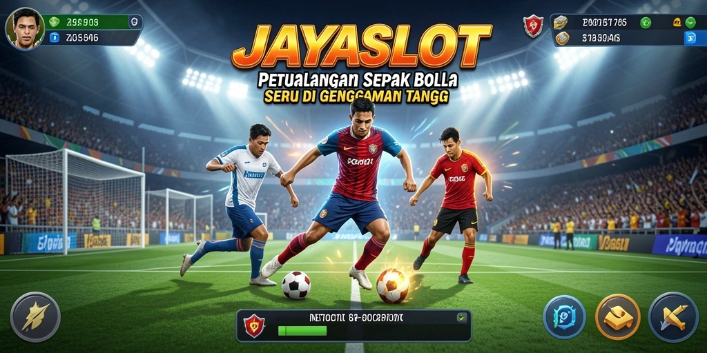 Gameplay seru JAYASLOT dalam aksi sepak bola.