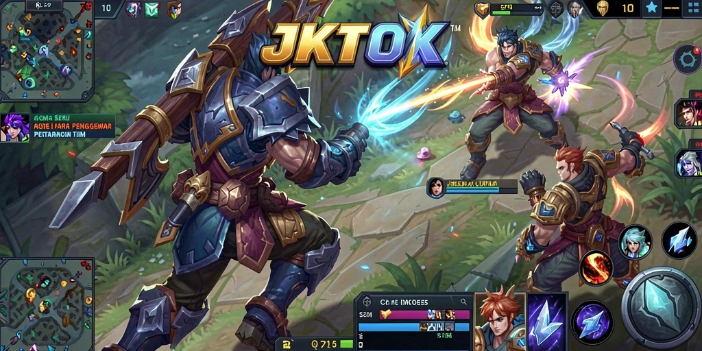 Tampilan seru dari gameplay mendebarkan di JKTOK.