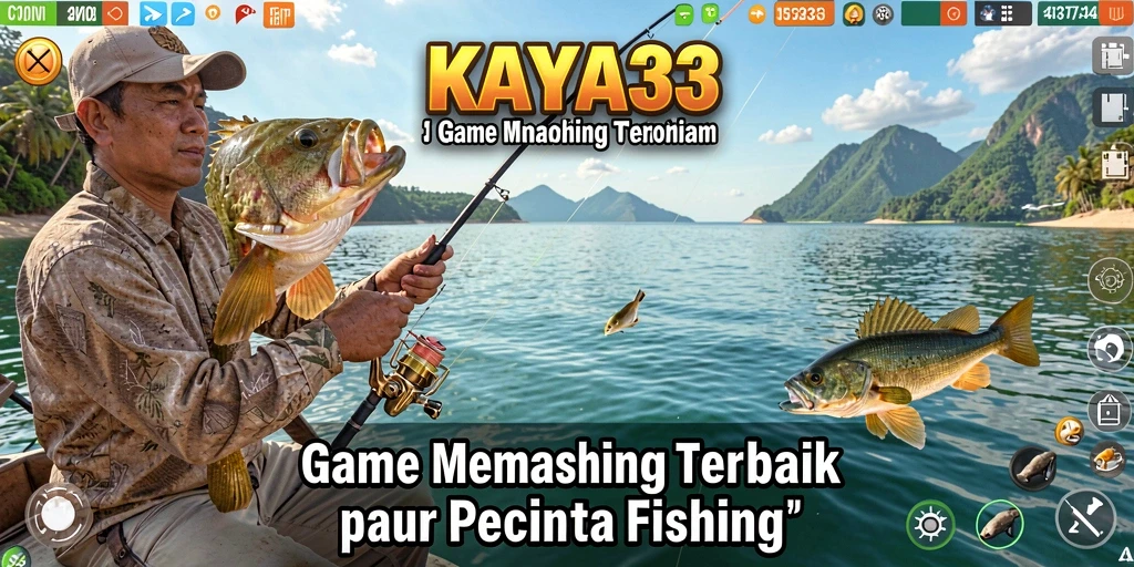 Screenshot gameplay KAYA33 menampilkan aksi menangkap ikan yang seru.