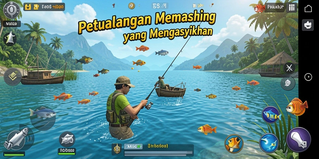 Menampilkan gameplay memancing yang realistis dan menarik