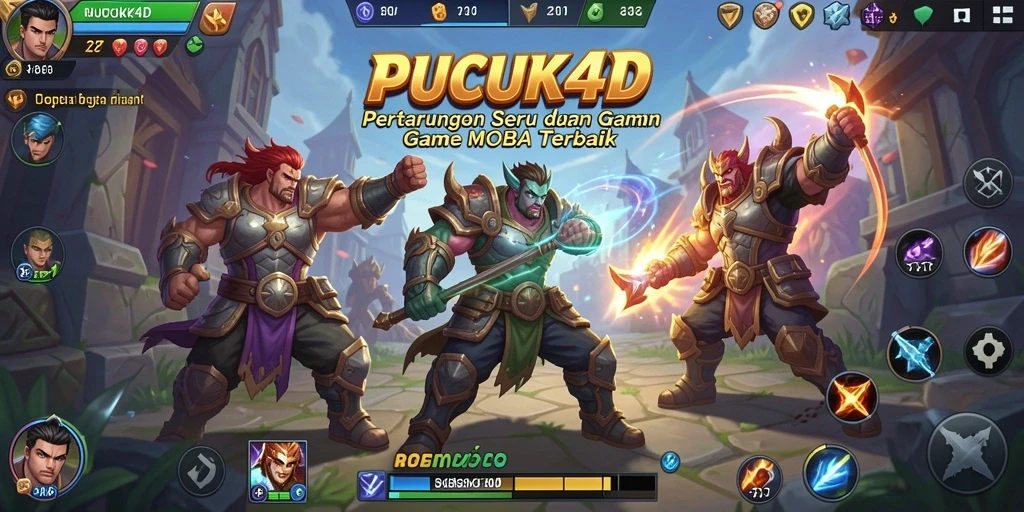 Tangkapan layar menunjukkan aksi mendebarkan dalam gameplay PUCUK4D.