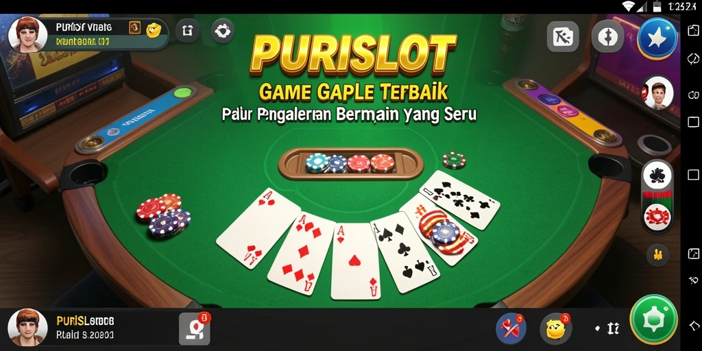 Tampilan gameplay seru dari PURISLOT yang penuh strategi.