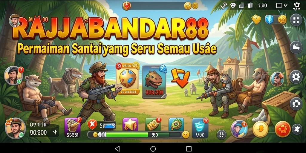 Tampilan gameplay RAJABANDAR88 yang seru dan interaktif.