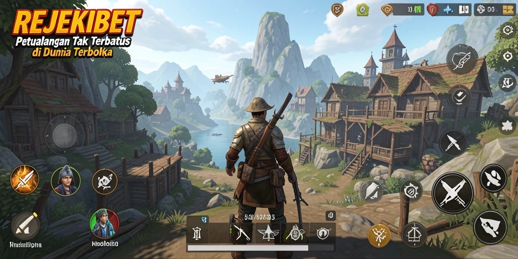 Tangkapan layar gameplay <strong>REJEKIBET</strong> menampilkan petualangan mendalam di dunia terbuka.