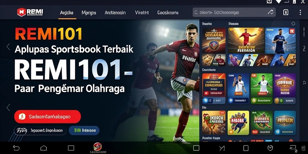 Tampilan gameplay REMI101 dengan berbagai pilihan taruhan olahraga.