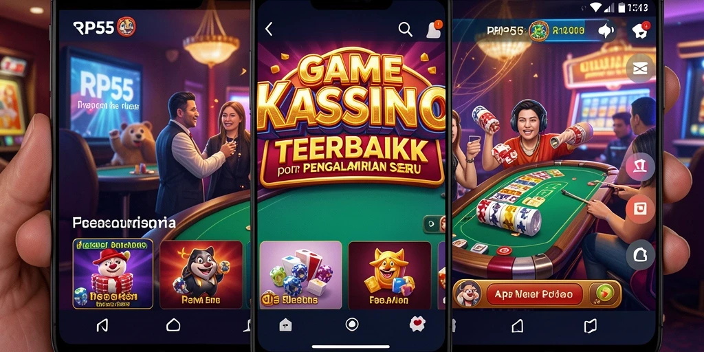 Tampilan menarik gameplay Kasino RP55 dengan grafis yang memukau.