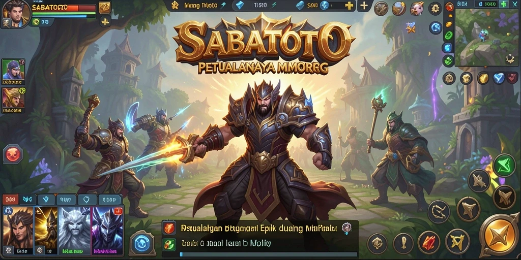 Screenshot gameplay epik dari SABATOTO yang menunjukkan grafis menawan.