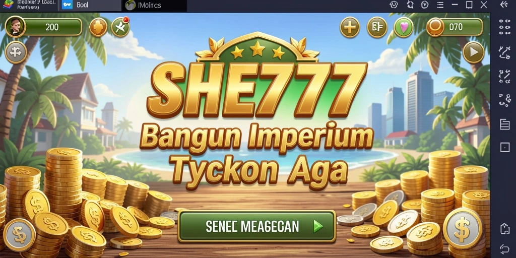 Tangkapan layar gameplay SHE777 yang menunjukkan manajemen bisnis yang menarik.