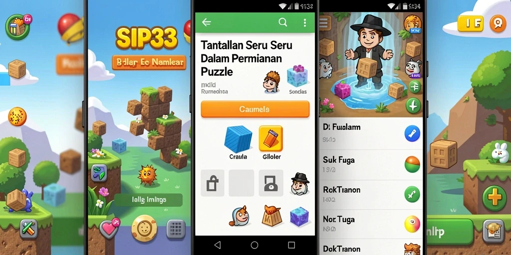 Tampilan gameplay seru dari SIP33 dalam permainan Puzzle.