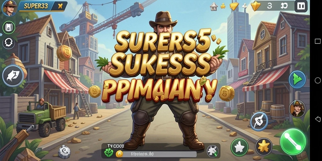 Tampilan <strong>SUPER33</strong> menunjukkan interaksi dinamis dalam strategi bisnis.