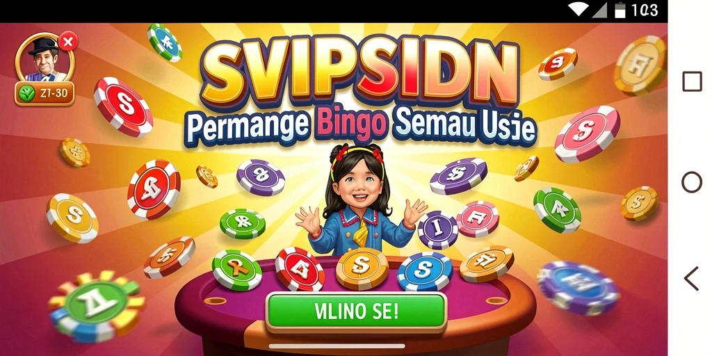 Tampilan interaktif dan menarik dari gameplay Bingo SVIPSIDN.