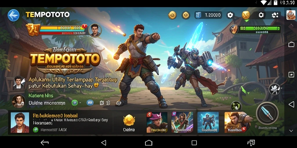 Screenshot TEMPOTOTO menampilkan antarmuka aplikasi Utility yang intuitif dan efisien.
