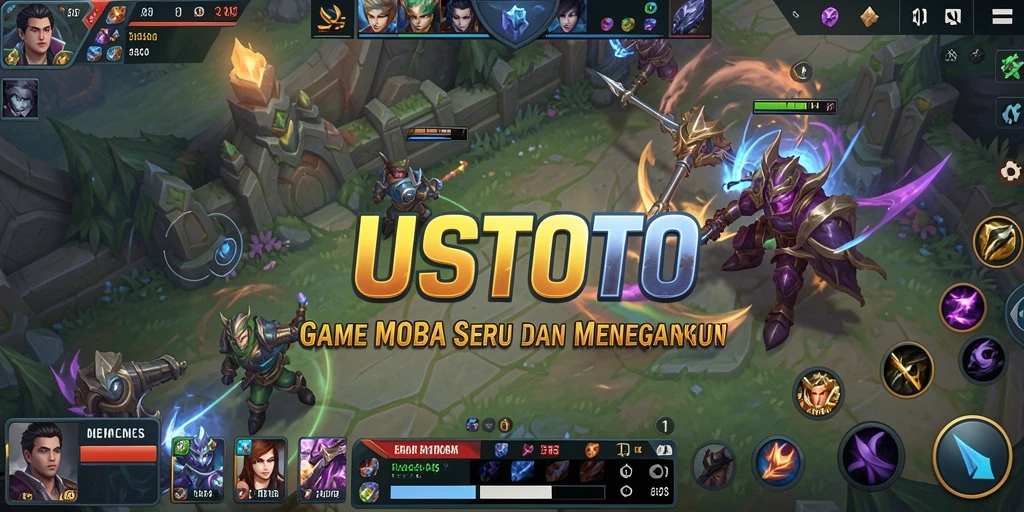 Tampilan menegangkan dalam aksi pertempuran MOBA