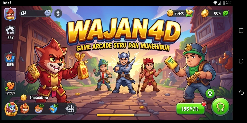 Tampilan seru gameplay WAJAN4D yang penuh tantangan.