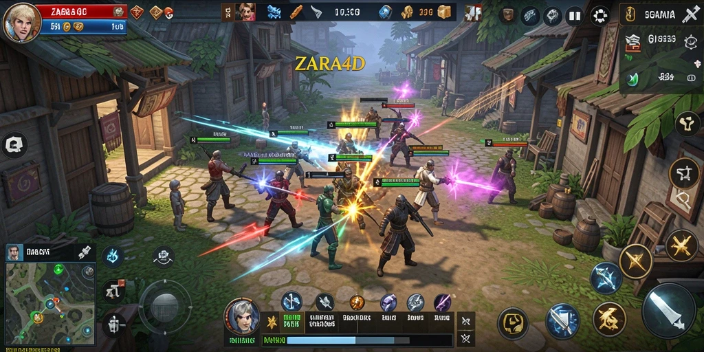 Tangkapan layar gameplay ZARA4D yang menampilkan strategi pertempuran mendebarkan.